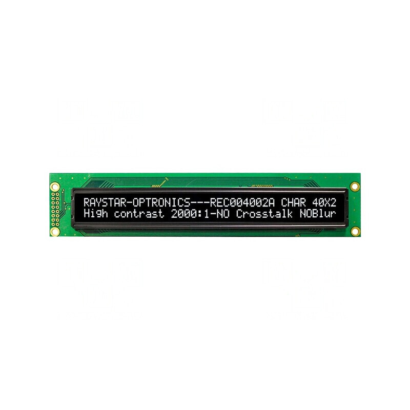 Afișaj OLED Alfanumeric 40x2 Alb 182x38.5x9.3mm 16 PIN | Electronic-mag.ro | Componente Electronice