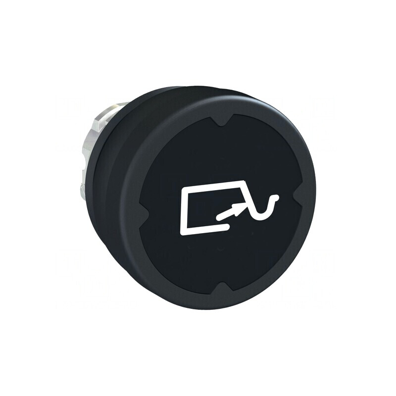 Comutator negru 22mm cu acționare prin apăsare | Electronic-mag.ro | Componente Electronice