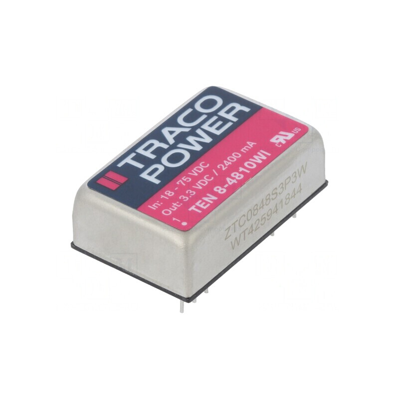 Convertor DC/DC 8W 18-75V la 3.3V 2400mA | Electronic-mag.ro | Componente Electronice