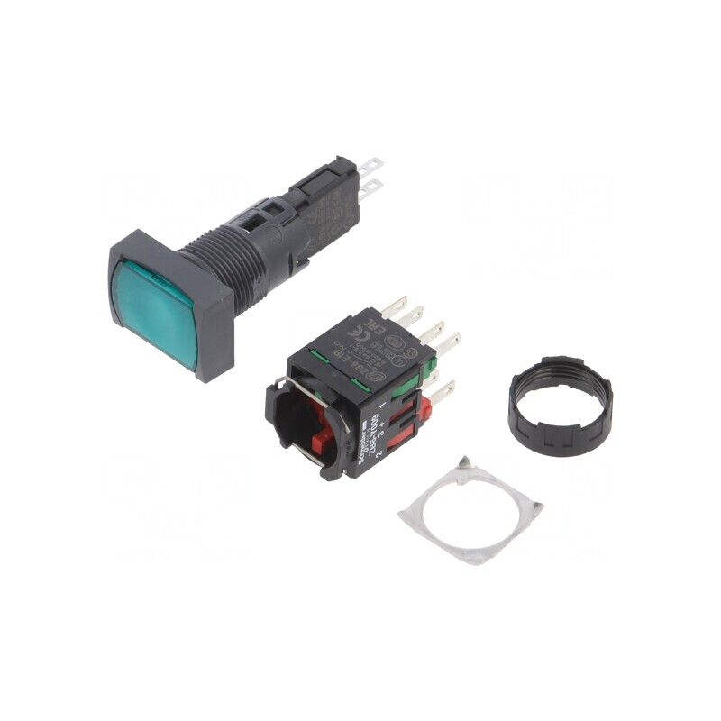 Comutator Acționat Prin Apăsare 16mm 2 NC NO XB6DF3B5B | Electronic-mag.ro | Componente Electronice