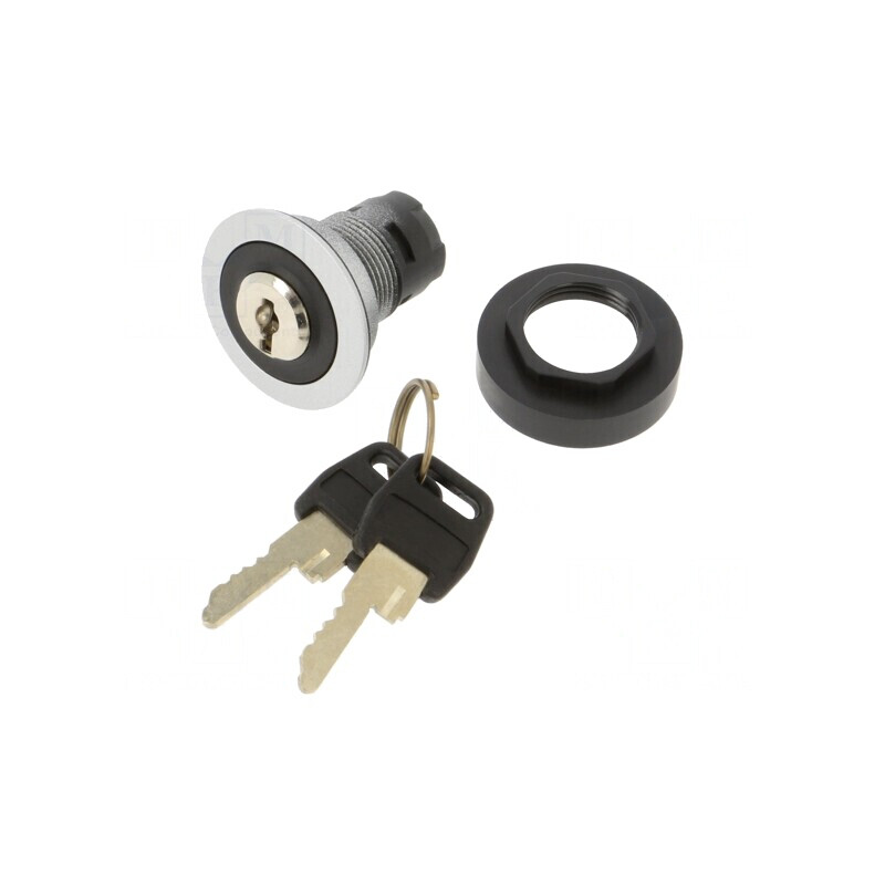 Comutator Rotativ cu Cheie 22mm IP65 3 Pozitii | Electronic-mag.ro | Componente Electronice