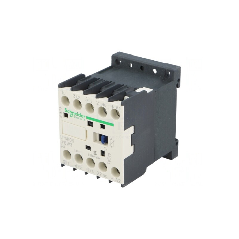 Contactor 3P NO + 3NC 24VDC 6A 690V | Electronic-mag.ro | Componente Electronice