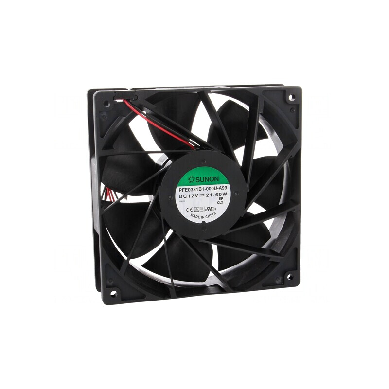 Ventilator axial DC 12V 140x140mm 405 m3/h 62dBA | Electronic-mag.ro | Componente Electronice