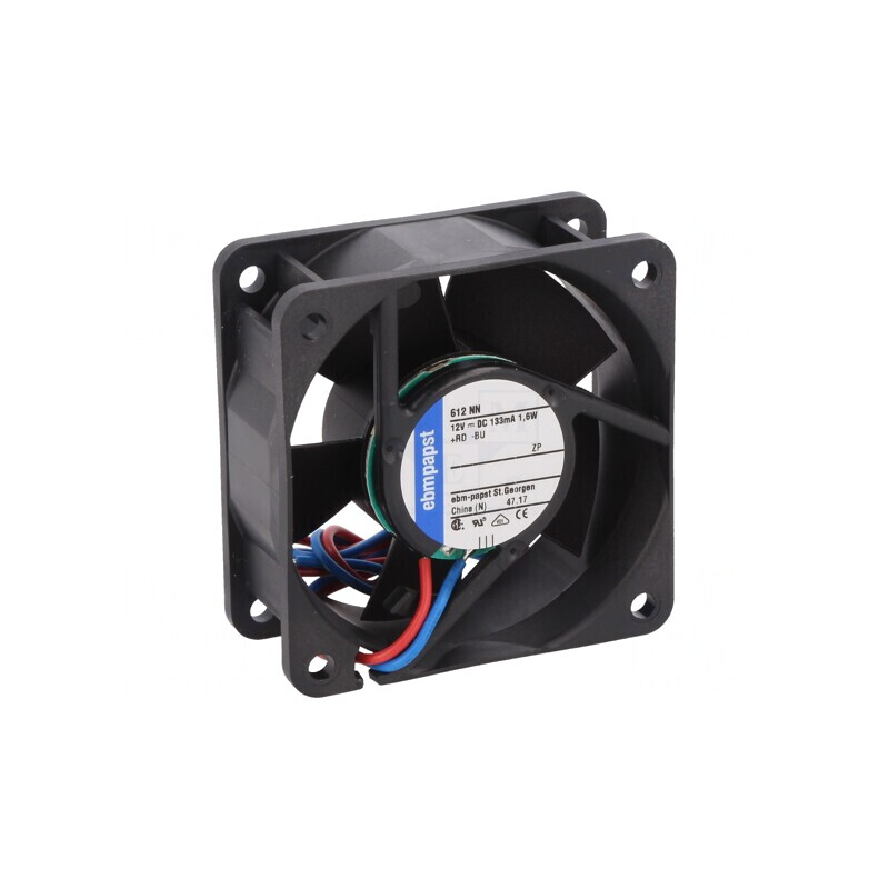 Ventilator axial 12V DC 60x60x25mm 42m3/h 35dBA cu bilă | Electronic-mag.ro | Componente Electronice