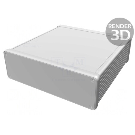 Carcasă din aluminiu cu panou 165x160x51 mm 1455T1601BU | Electronic-mag.ro | Componente Electronice