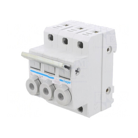 Separator cu Fuzibil 10x38mm pentru Șină DIN 20A 400V 3 Poli | Electronic-mag.ro | Componente Electronice