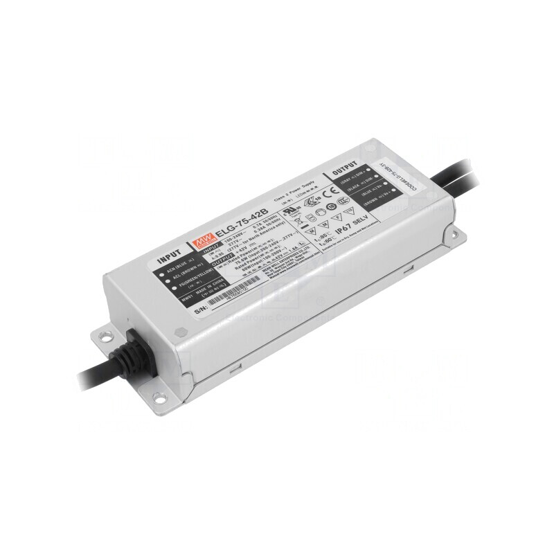 Alimentator LED 75,6W 42VDC 1,8A IP67 | Electronic-mag.ro | Componente Electronice