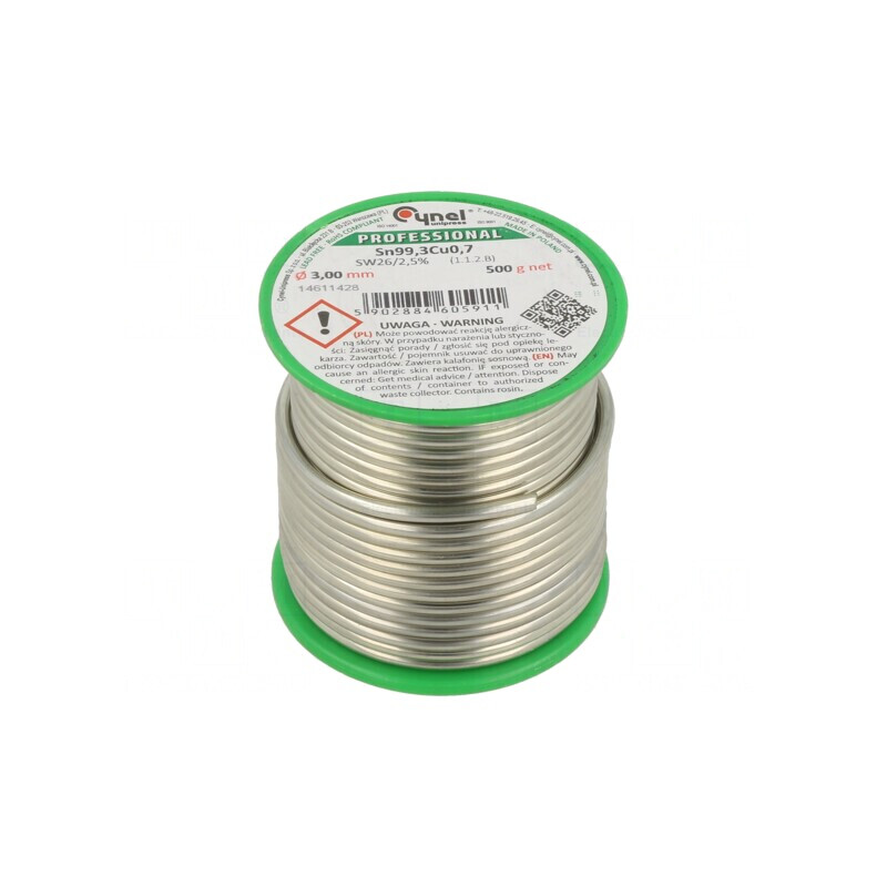 Sârmă de lipit fără plumb 500g 3mm 227°C | Electronic-mag.ro | Componente Electronice