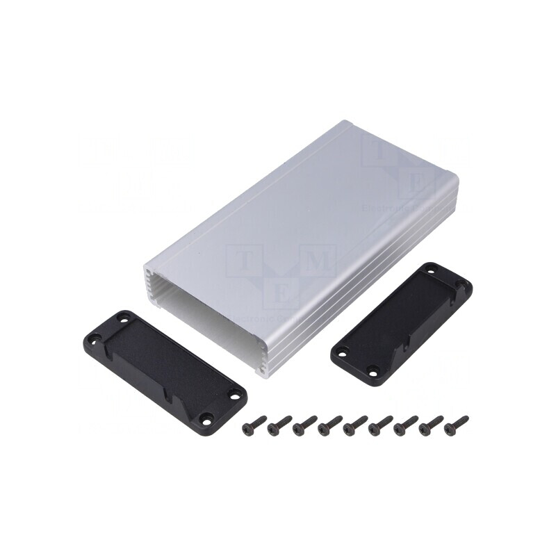Carcasă aluminiu naturală 84mm x 160mm x 28mm | Electronic-mag.ro | Componente Electronice