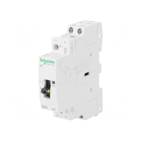 Contactor 2P 25A 220VAC NO IP20 | Electronic-mag.ro | Componente Electronice