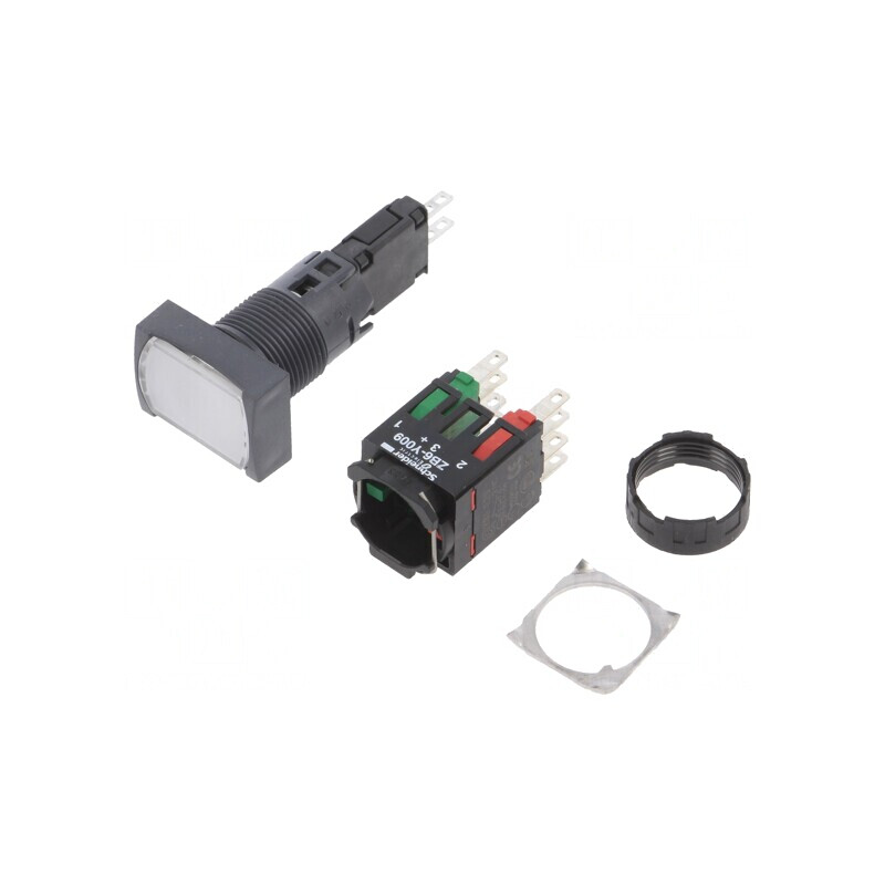 Comutator apăsare 16mm 2NC NO XB6DF1B5B | Electronic-mag.ro | Componente Electronice