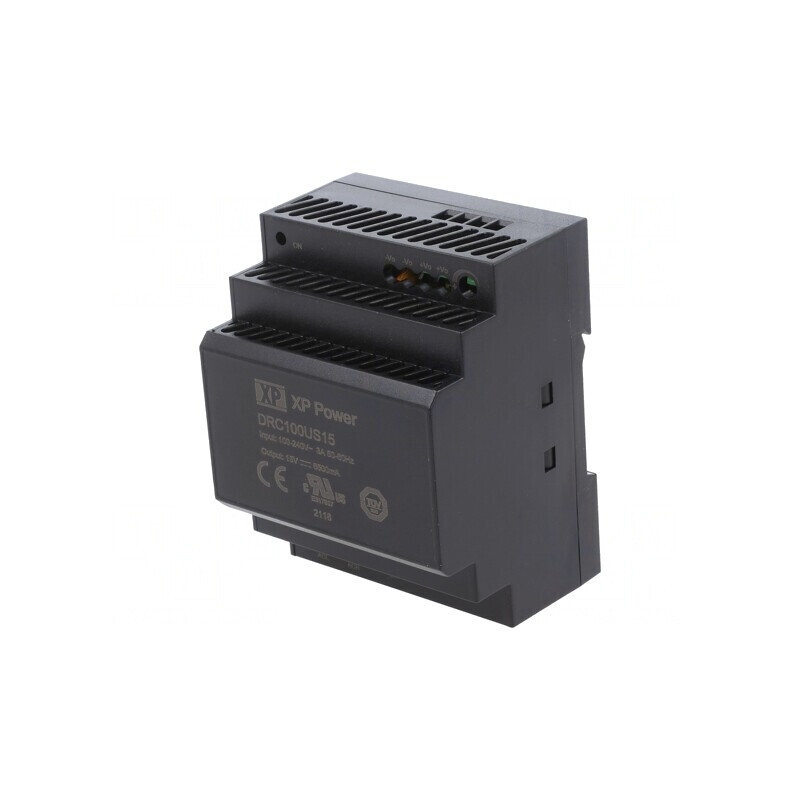 Alimentator Pulsatoriu 15V 6.5A 100W pentru Șină DIN | Electronic-mag.ro | Componente Electronice