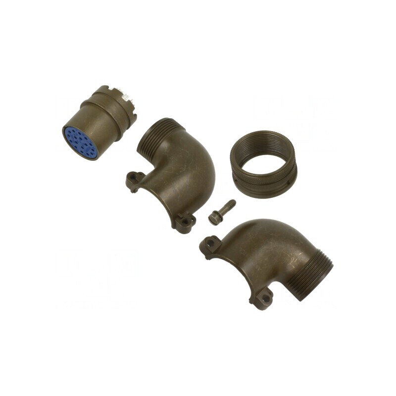 Conector Circular Aluminiu 20-97 Oliv | Electronic-mag.ro | Componente Electronice