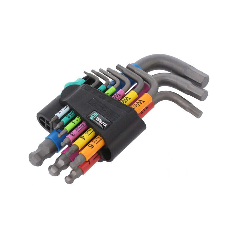 Set Chei Imbus Hex-Plus Sferic 9 Bucăți | Electronic-mag.ro | Componente Electronice