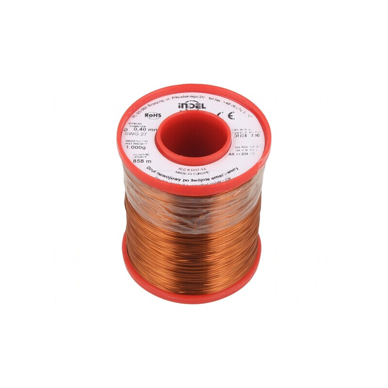 Sârmă Dublu Emailată 0,4mm 1kg Cu 65-200°C | Electronic-mag.ro | Componente Electronice