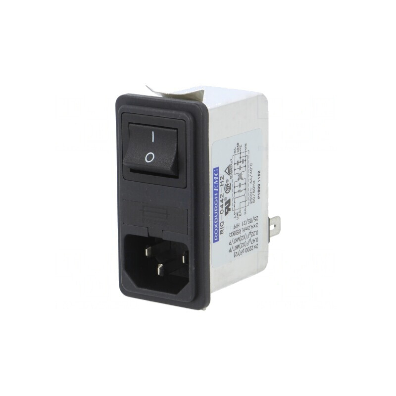 Conector Alimentare AC Soclu Tată 4A 250VAC IEC 60320 | Electronic-mag.ro | Componente Electronice