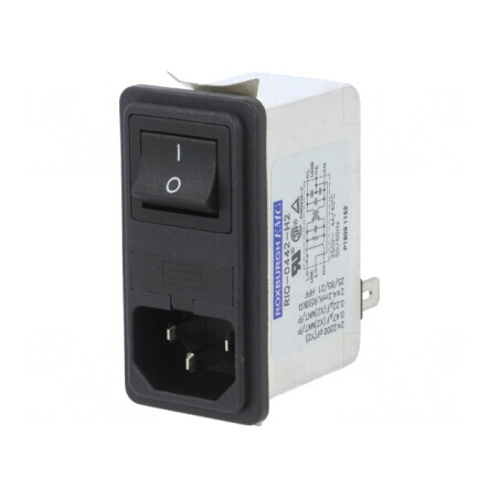Conector Alimentare AC Soclu Tată 4A 250VAC IEC 60320 | Electronic-mag.ro | Componente Electronice