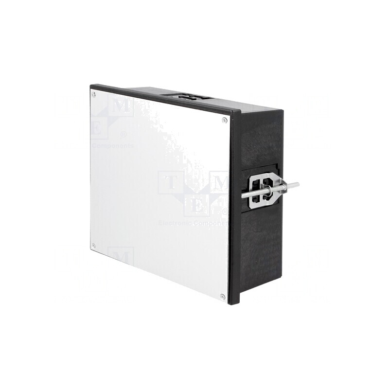 Carcasă neagră Uninorm 144x144x64mm | Electronic-mag.ro | Componente Electronice