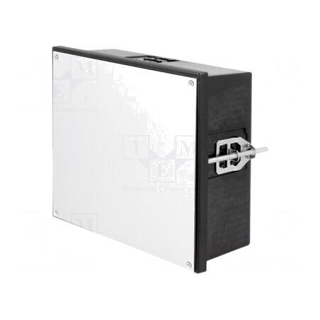 Carcasă neagră Uninorm 144x144x64mm | Electronic-mag.ro | Componente Electronice