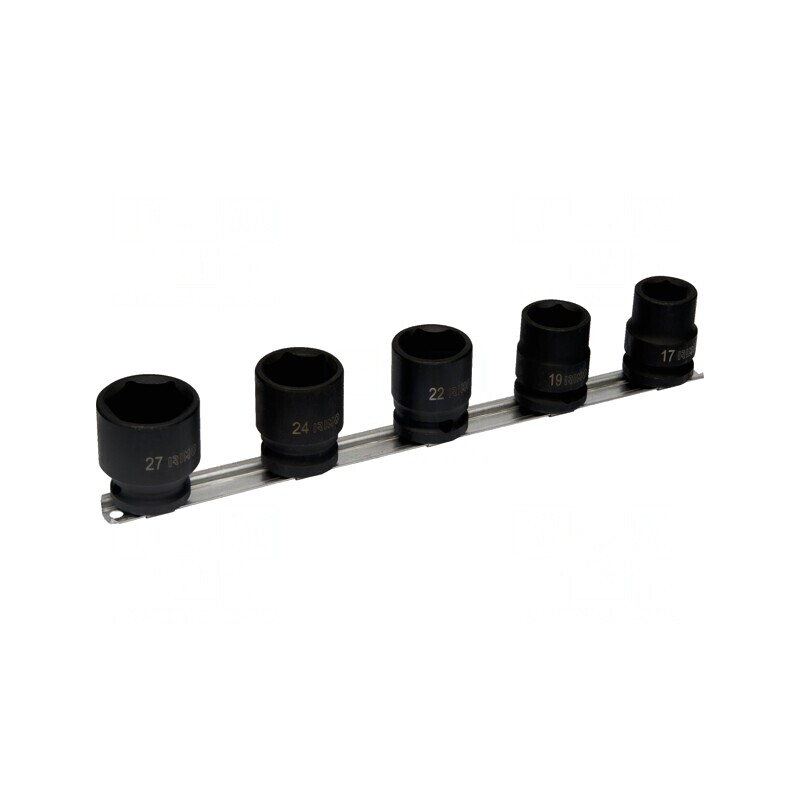 Set Chei Tubulare cu Impact 1/2" 5 Buc. | Electronic-mag.ro | Componente Electronice