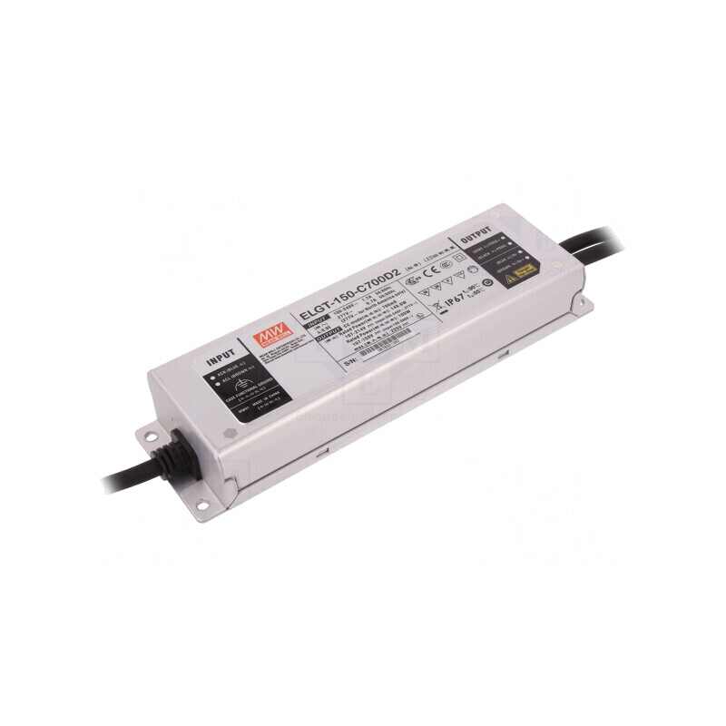 Alimentator LED 150W 700mA IP67 | Electronic-mag.ro | Componente Electronice