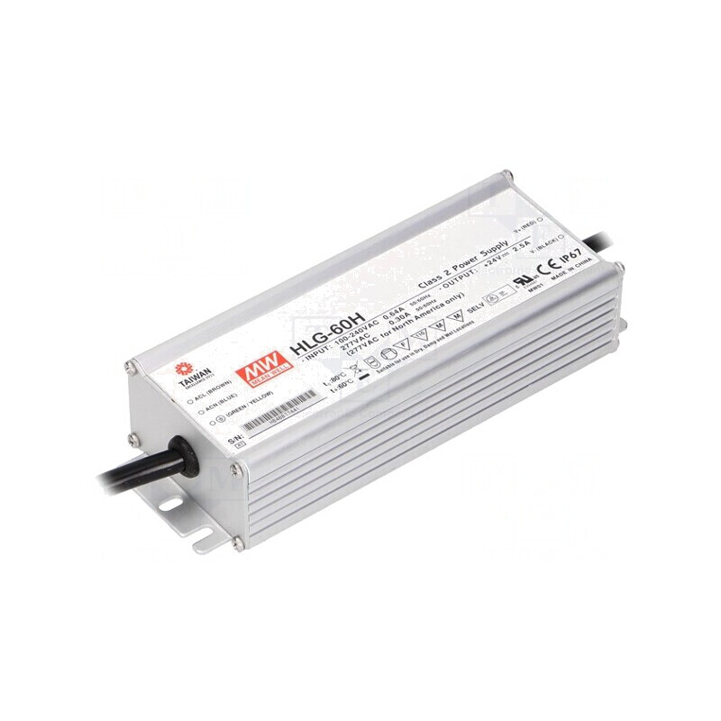 Alimentator LED 60W 15V 4A HLG-60H-15 | Electronic-mag.ro | Componente Electronice