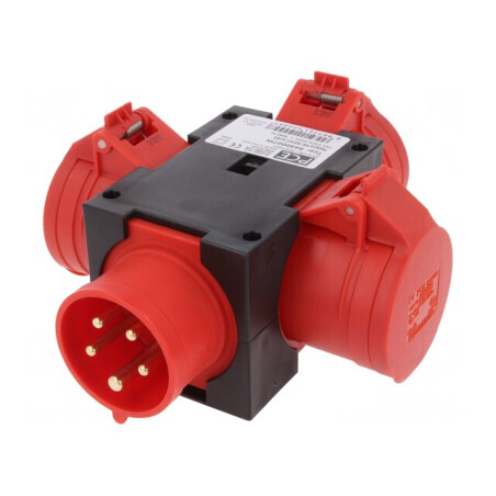 Conector alimentare trifazat 16A 400VAC IP44 | Electronic-mag.ro | Componente Electronice