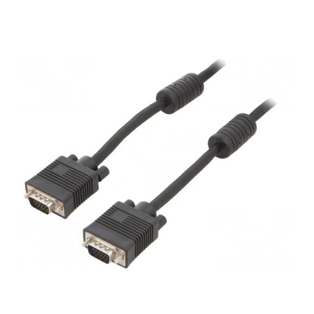 Cablu VGA 30m Negru 15 pini | Electronic-mag.ro | Componente Electronice