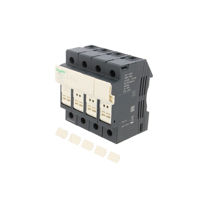 Suport Siguranță Șină DIN Poli 1 | Electronic-mag.ro | Componente Electronice