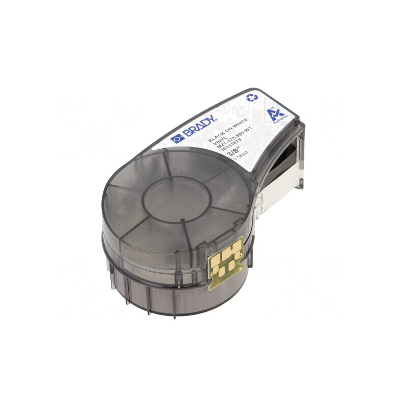 Bandă albă 9,5mm x 6,4m cu caractere negre | Electronic-mag.ro | Componente Electronice