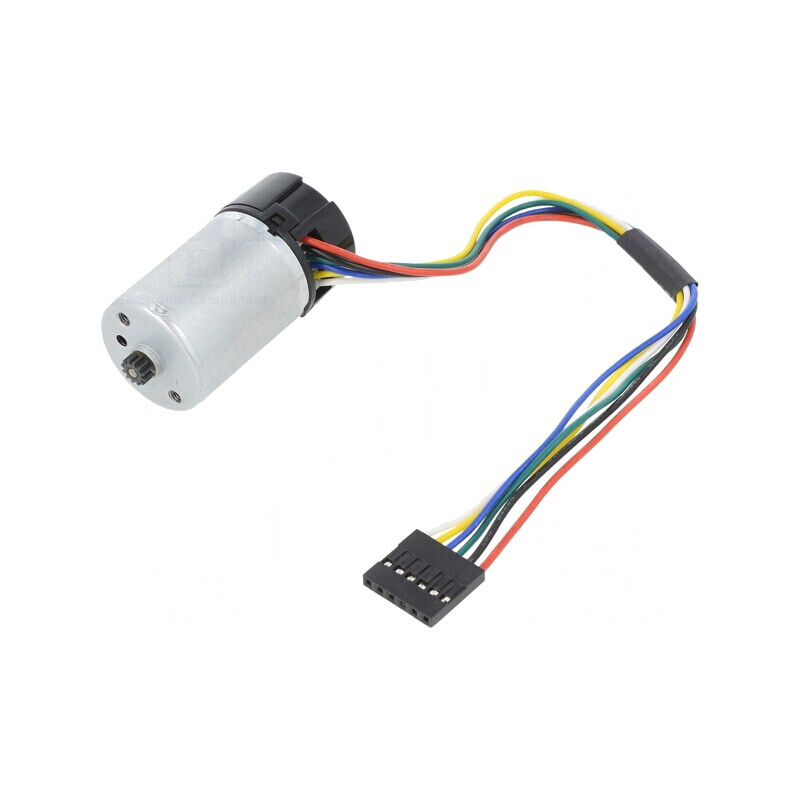 Motor DC cu Encoder 6V 10000 RPM 25D Metal Gears | Electronic-mag.ro | Componente Electronice