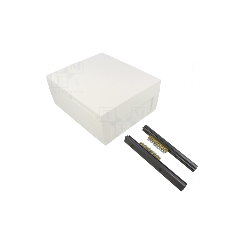 Carcasă pentru aparatură modulară albă, 8 module | Electronic-mag.ro | Componente Electronice