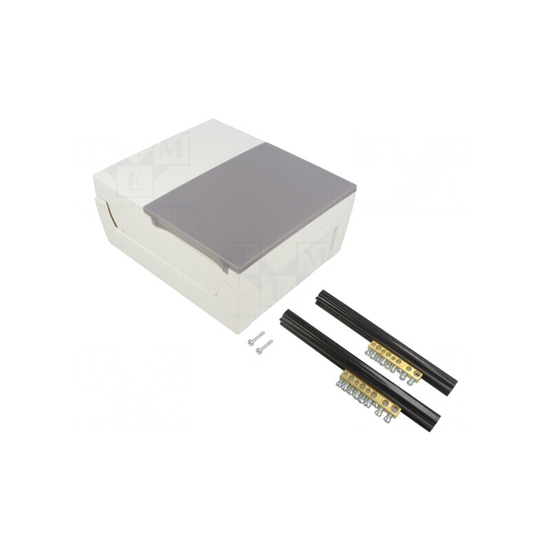 Carcasă pentru aparatură modulară albă, 8 module | Electronic-mag.ro | Componente Electronice