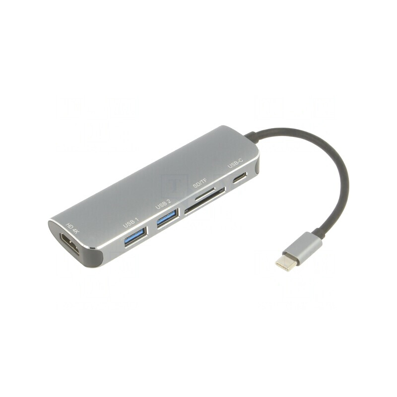 Adaptor OTG USB 3.0 0,15m Negru Argintiu 5Gbps | Electronic-mag.ro | Componente Electronice