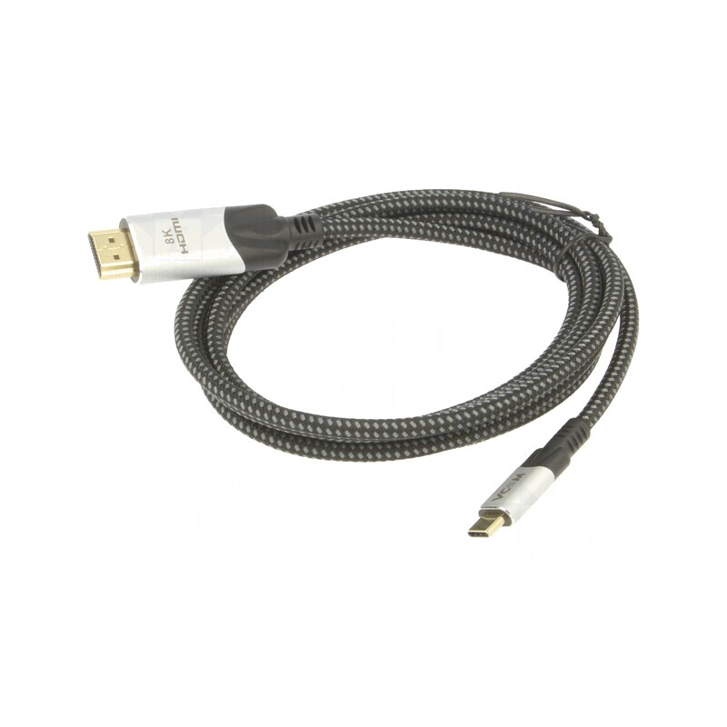 Adaptor USB 3.1 HDMI USB C Aurit 1.8m Negru | Electronic-mag.ro | Componente Electronice
