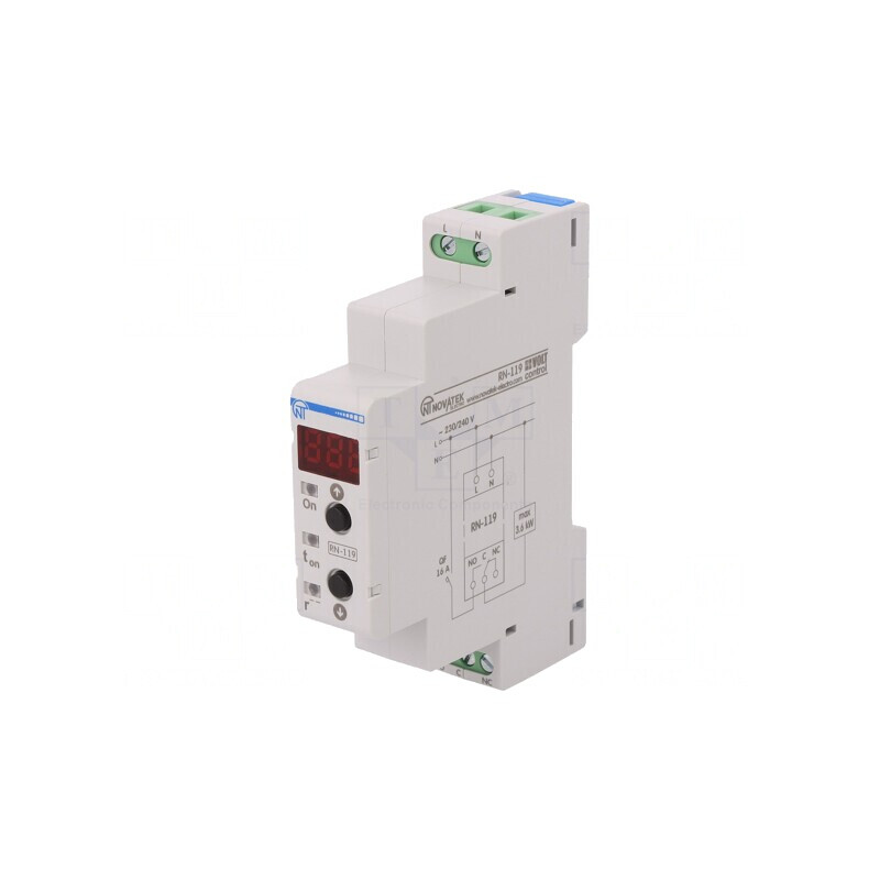 Releu Monitorizare Tensiune 230VAC SPDT 5-900s | Electronic-mag.ro | Componente Electronice