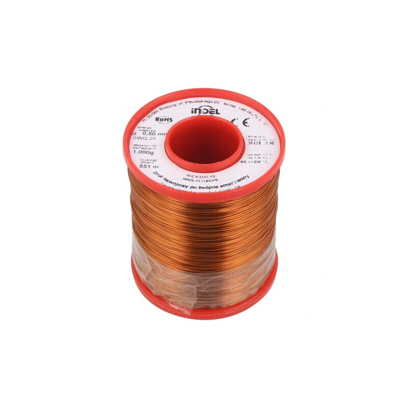 Sârmă Emailată Dublă 0,5mm 1kg Cupru | Electronic-mag.ro | Componente Electronice