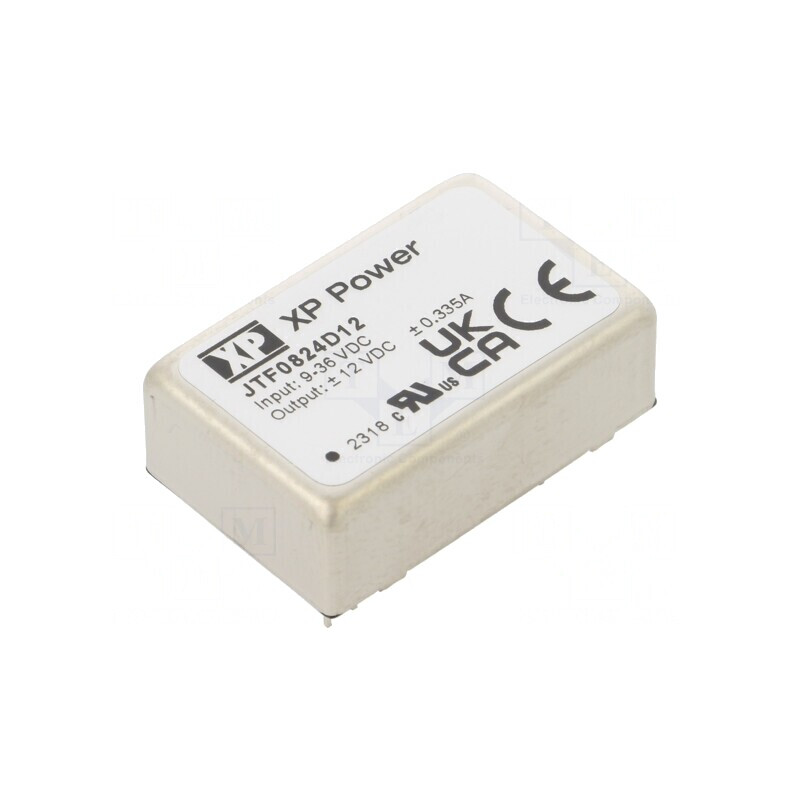 Convertor DC/DC 8W 9-36V la 12V/-12V THT JTF0824D12 | Electronic-mag.ro | Componente Electronice