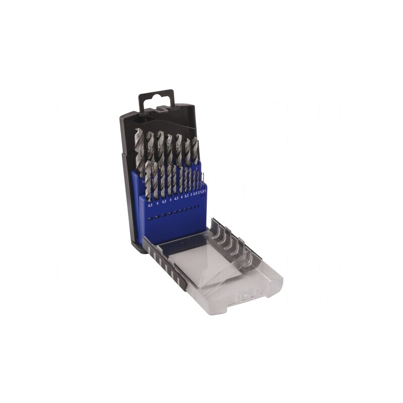 Set Burghie Metal HSS 19 Bucăți în Cutie Metalică | Electronic-mag.ro | Componente Electronice