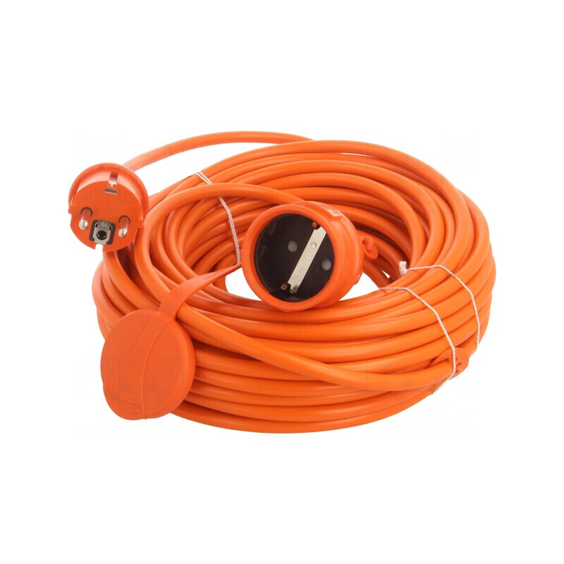 Prelungitor alimentare 20m portocaliu 3x1,5mm2 | Electronic-mag.ro | Componente Electronice