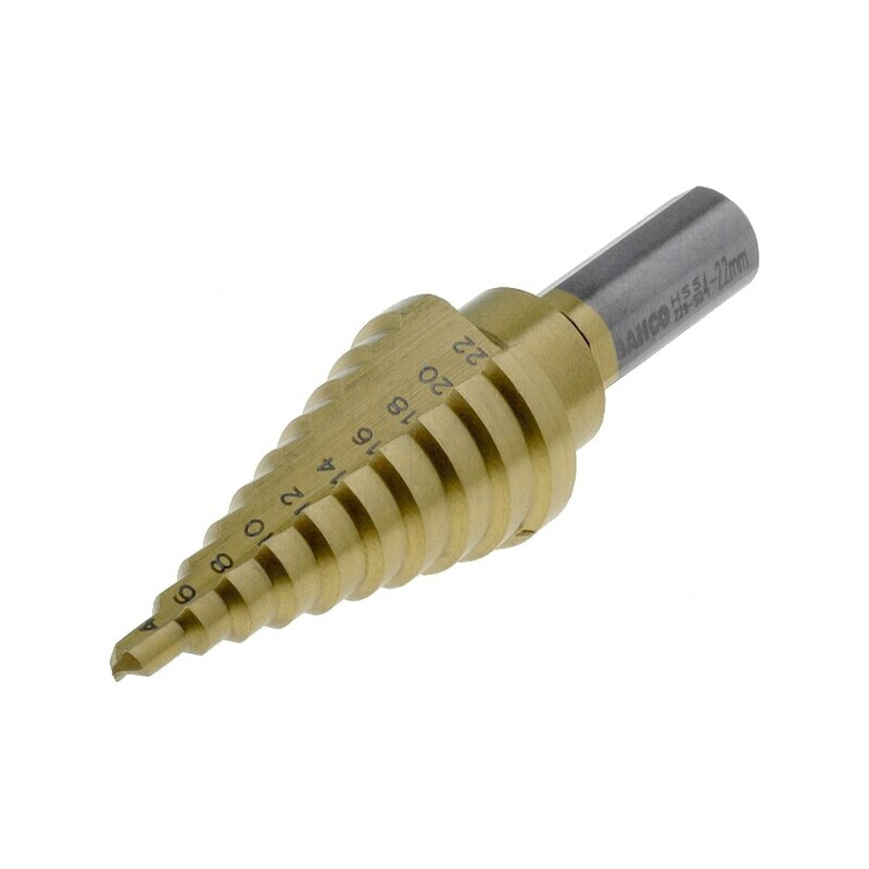 Burghiu Tablă Subțire Ø 4-22mm Pași 10 | Electronic-mag.ro | Componente Electronice