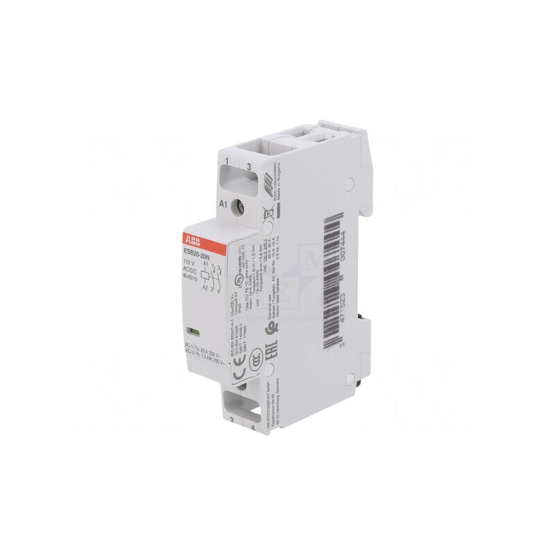 Contactor 2-polar 20A 110V NO x2 | Electronic-mag.ro | Componente Electronice