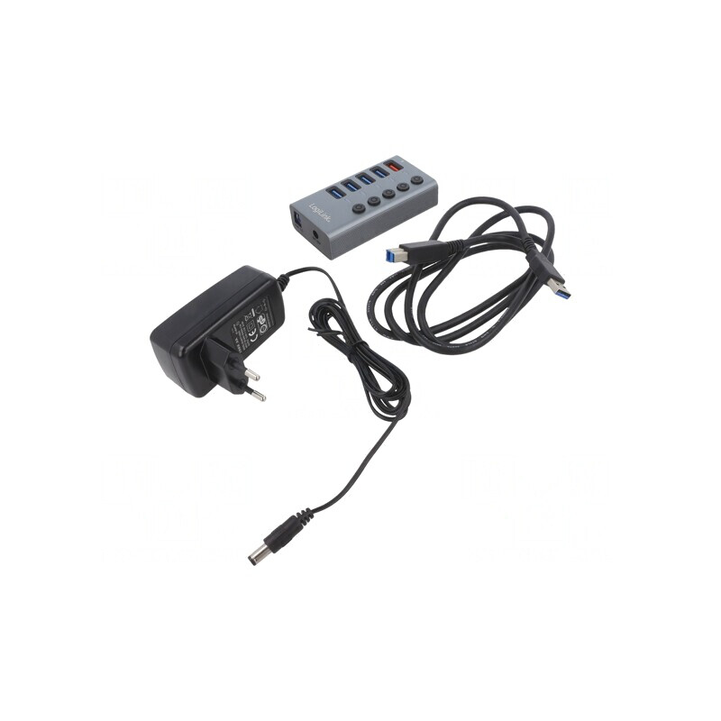Hub USB 3.2 cu LED și Întrerupător 5Gbps | Electronic-mag.ro | Componente Electronice