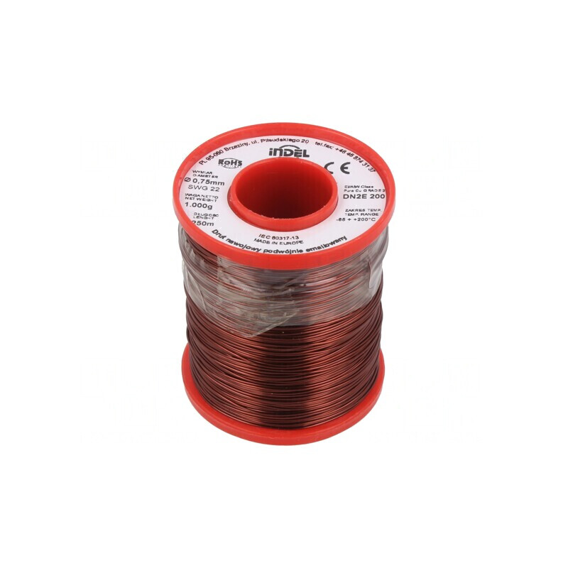 Sârmă Emailată Dublă 0,75mm 1kg Cu 65-200°C | Electronic-mag.ro | Componente Electronice Sârmă Emailată Dublă 0,75mm 1kg Cu 65-200°C | Electronic-mag.ro | Componente Electronice