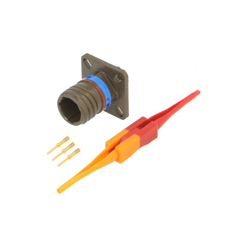 Conector Militar Dimensiune 9 MIL-DTL-38999 Series III Oliv | Electronic-mag.ro | Componente Electronice
