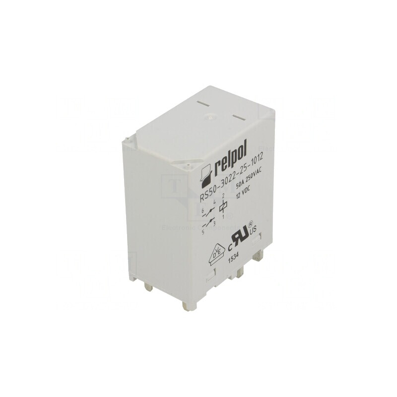 Releu electromagnetic DPST-NO 12VDC 50A RS50 | Electronic-mag.ro | Componente Electronice