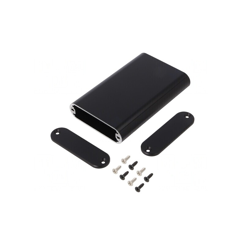 Carcasă aluminiu neagră 70x114x20mm | Electronic-mag.ro | Componente Electronice Carcasă aluminiu neagră 70x114x20mm | Electronic-mag.ro | Componente Electronice