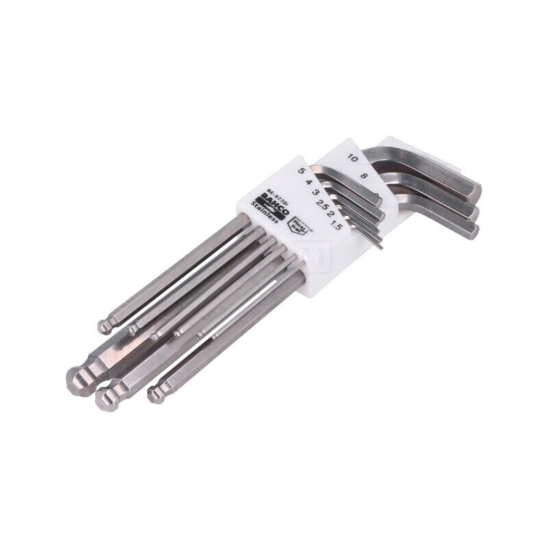 Set chei imbus oțel inoxidabil 9 buc. | Electronic-mag.ro | Componente Electronice
