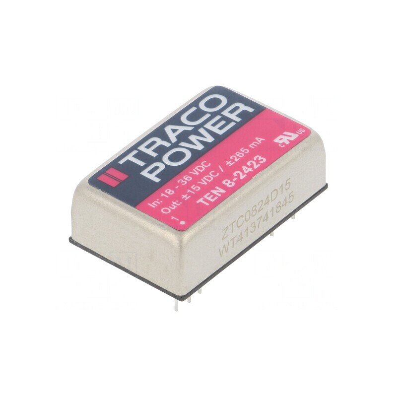 Convertor DC/DC 8W 18-36V la 15V/-15V | Electronic-mag.ro | Componente Electronice