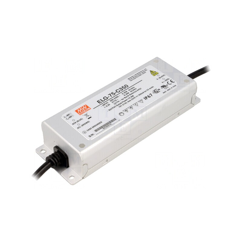 Alimentator LED 74,9W 350mA 180-295VAC | Electronic-mag.ro | Componente Electronice
